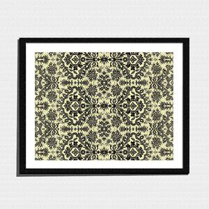 Art Print, Victorian Geometric Pattern Abstract